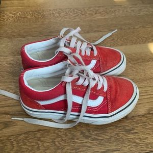 Red Old Skool Vans Size 12